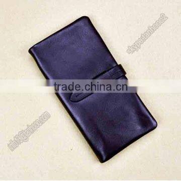 Custom Design Branded Man Long Genuine Cow Leather Wallet photo-4