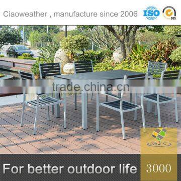 waterproof furniture outdoor wood coffee table set