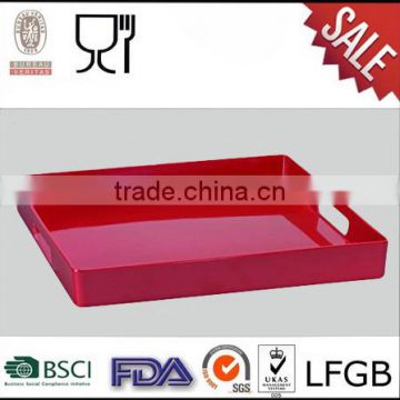 Solid color bright melamine breakfast trays wholesale melamine trays