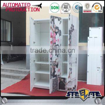 Flower Painting Godrej Almirah Metal Clothes Cabinet Design photo-4