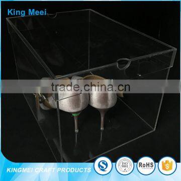 2017 Oem Custom Acrylic Storage With Lid Shoe Box photo-4