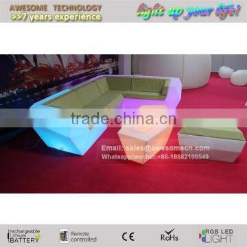Outdoor Led Furniture Lighting 16 Colour Changing Led Light up Furniture Set Lighted Bar Furniture photo-3