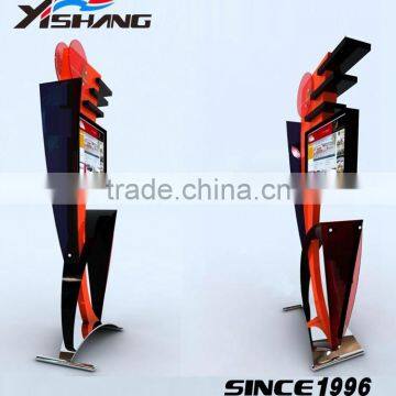 Custom Advertising Portable Floor Wooden Acrylic Metal Display Stand photo-3