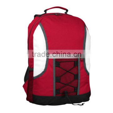 Solid 600D outdoor shoulder backpack with logo printing or embroidery