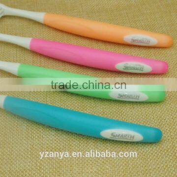 Dupont Nylon Rounded Bristle Long Rubber Handle Adult Toothbrush photo-5
