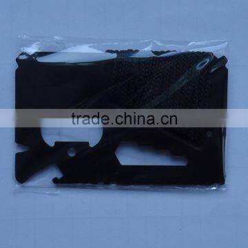 New Arrival 14 in 1 Stainless Emergency Camping Tools Card With Rope photo-5