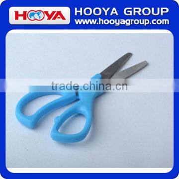 ST33363 Plastic Blue Handle Print Design Cartoon Kids Scissors photo-2