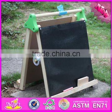 2016 New Design Double-sided Wooden Kids Chalkboard Easel W12B105 photo-2