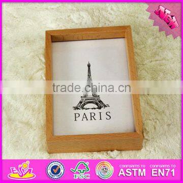 2016 Hot Sale Baby Wooden Funny Photo Frame, Most Popular Kids Wooden Funny Photo Frame W09A040 photo-4