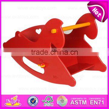 2016 Brand New Wood Rocking Horse, Kids' Rocking Horse, Lovely Wooden Rocking Horse W16D082A photo-4