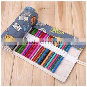 Simple Pencil Case Can Print Portable Pencil Bag Stationery Bag Roll Curtain for Students