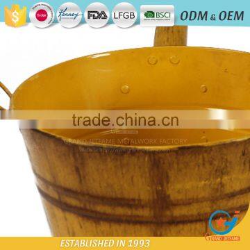 10 Inch Garden Unique Powder Coated Coloured Metal Plant Colored Flower Pots Coloured Plant Pots Metal photo-4