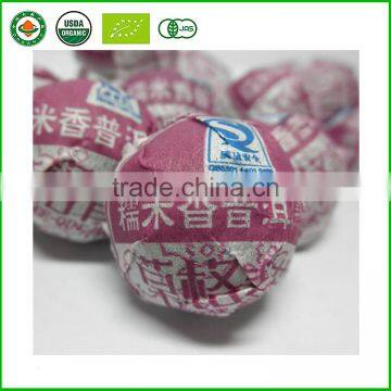 Chinese Cooked Pu-erh Tea Leaves Yunnan Puer Delicious Sweet Glutinous Rice Sweet Tuo Tea Crude Ripe Tea photo-2