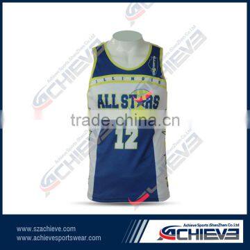 2015 Cheap Custom sublimated reversible basketball jerseys with numbers printed reversible basketball uniforms