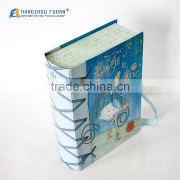 Lovely Book Shape With Ribbon Packing Box