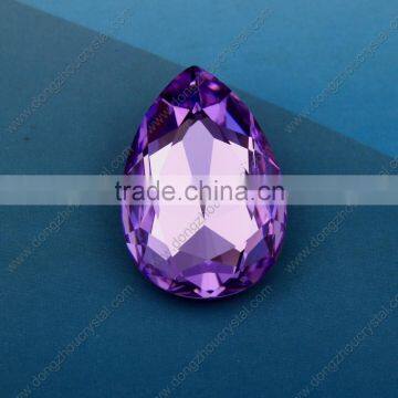 Drop Shape Light Topaz Crystal Fancy Stone for Jewels Dresses photo-4