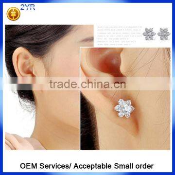 Aaa Cubic Zirconia Earring Classic 925 Streling Silver Stud Earring photo-5
