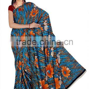 Embroidery and Printing Saree/Digital Printed Saree / Latest Digital Printed Saree / Wholesale Digital Printed photo-3