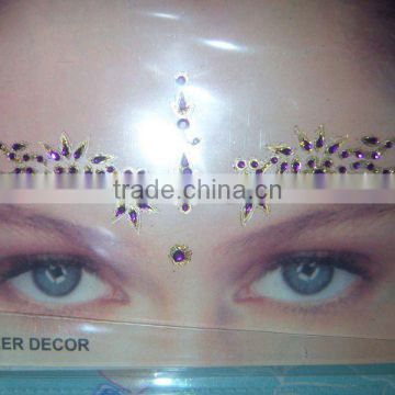 EYE CORNER face CRYSTAL TATTOO BINID STICKER , PAYPAL