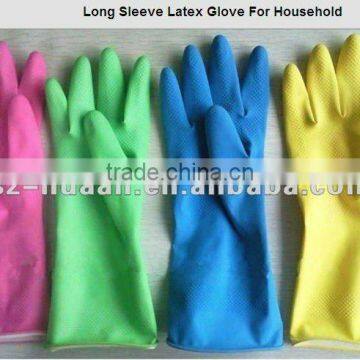 comfortable household latex gloves kitchen gloves