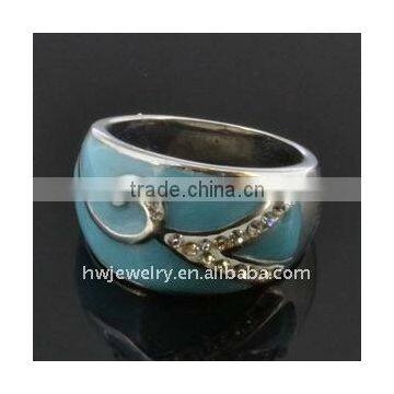 Hot Blue Crystal Rings