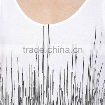 Fashion Pulse Print Vest Wholesale Sleeveless Hoodie Stringer Vest photo-3