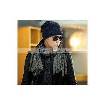 2017 Newest style fashion knitted beanie cashmere men hat