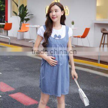Zm51274a Good Quality Latest Two Pieces Women Pregnant Dress photo-2