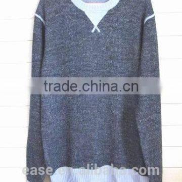Fashion 12GG Knitted Elegant Brief V-Neck Pullover Winter Thick Sweater For Man photo-3