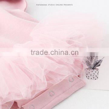 5pcs/lot Toddler Girls Rompers Princess Cotton Mesh Princess Long Sleeve Jumpsuit Infant Girl Romper Clothes photo-6