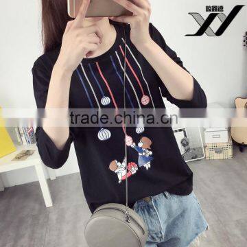 Girl Cartoon Student Long Sleeve Tshirt photo-4