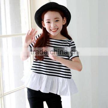 S17605A Wholesale New Striped Children Kids Short Sleeve t Shirt photo-3