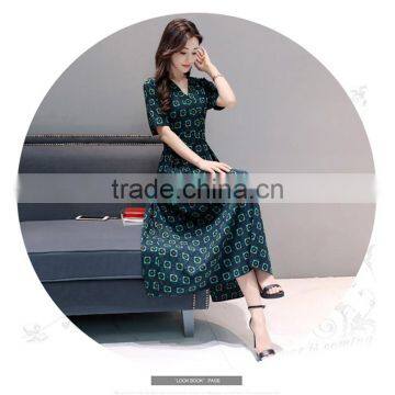 Z&M Women's 2017 New Fashion Dress Silk Dress Dress Dress photo-5