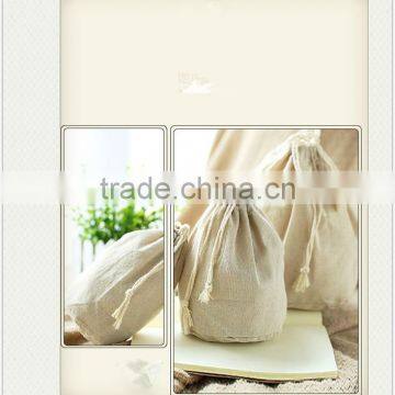 Wholesale Jute Cotton Small Drawstring Bags photo-2