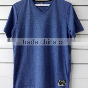 men's V neck t-shirt with soft print