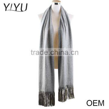 2016 OEM Custom-Made Women Cashmere Scarf Poncho Sweater With Hem Tassel photo-2