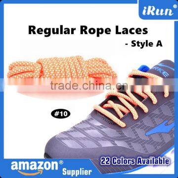 Neon Orange Air Yeezy Laces for Sports Shoes - Round Rope Boot Yeezy Rope Laces - Round Laecs 22 Colors - Amazon Supplier