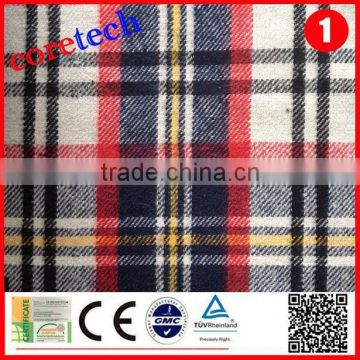 Hot sale comfortable cotton check shirt fabric factory