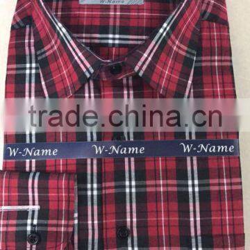 Wholesale Button Down Shirts Men Cotton Slim Fit Men Casual Plaid Dress Shirt