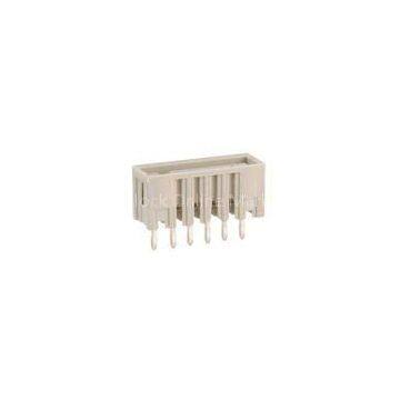 Straight Solder Pin 24 - 14 AWG MCS Connector , 6 Pole Light Grey