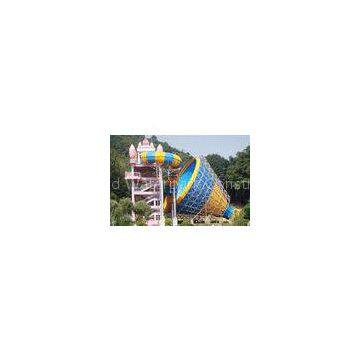 Water Attractions Tornado Slide, Fiberglass Water Slides 14.6m Height Customized