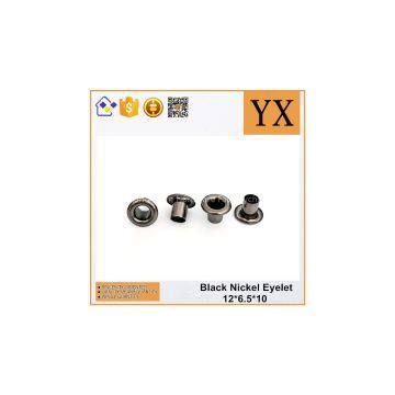 Black Nickel Popular Fashion Metal Eyelets and Grommets for clothing