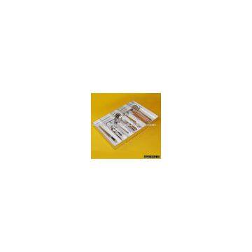 Drawer aluminum bottom cutlery tray