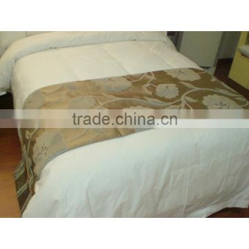 Wholesale white satin hotel bedroom linen suppliers