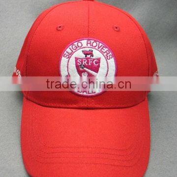 solid red color embroidery baseball hat