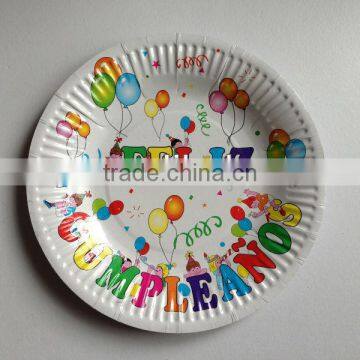 Easter disposable paper plate