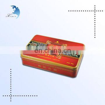 High Quality Promotional Custom Small Rectangular Metal Mooncake Tin Box