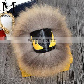 2015 High Quality Raccoon Fur Keychain for Bag Charm Monster Keychain photo-3