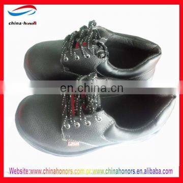CE standard leather industrial safety shoes with steel toe cap