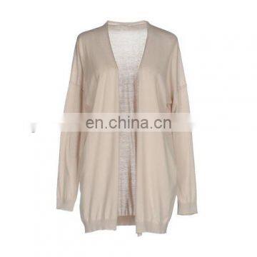 2017 Latest Design Lady Top as Long Sleeve Cardigans for Women Made of Wholesale Silk Fabric photo-3